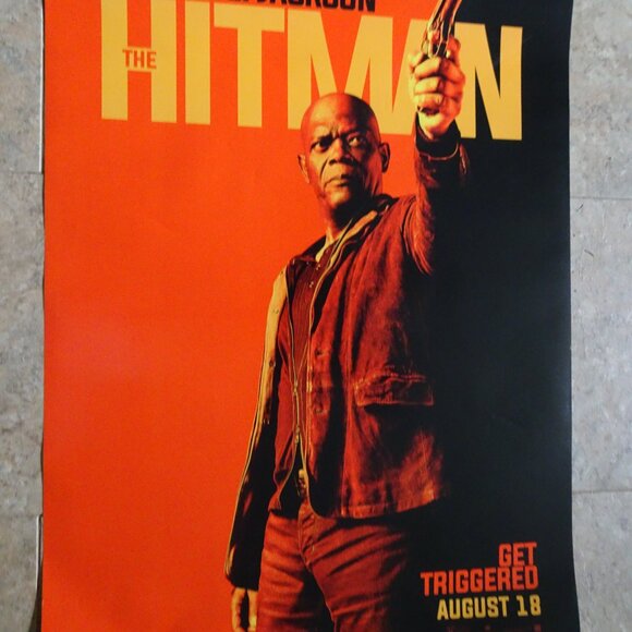 THE HITMAN'S BODYGUARD - MOVIE POSTER WITH SAMUEL L. JACKSON AS THE HITMAN - Picture 4 of 4